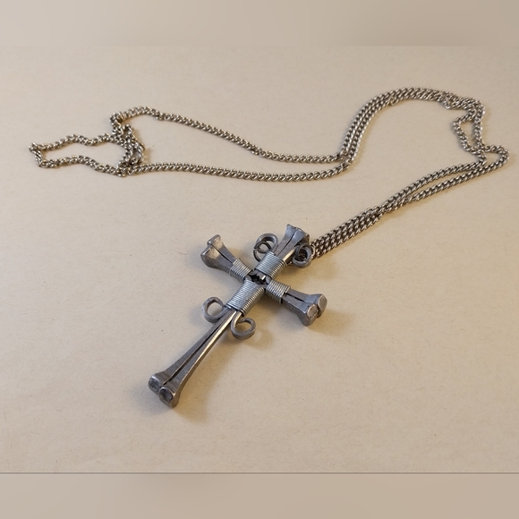 Other - Silver Cross Pendant Necklace